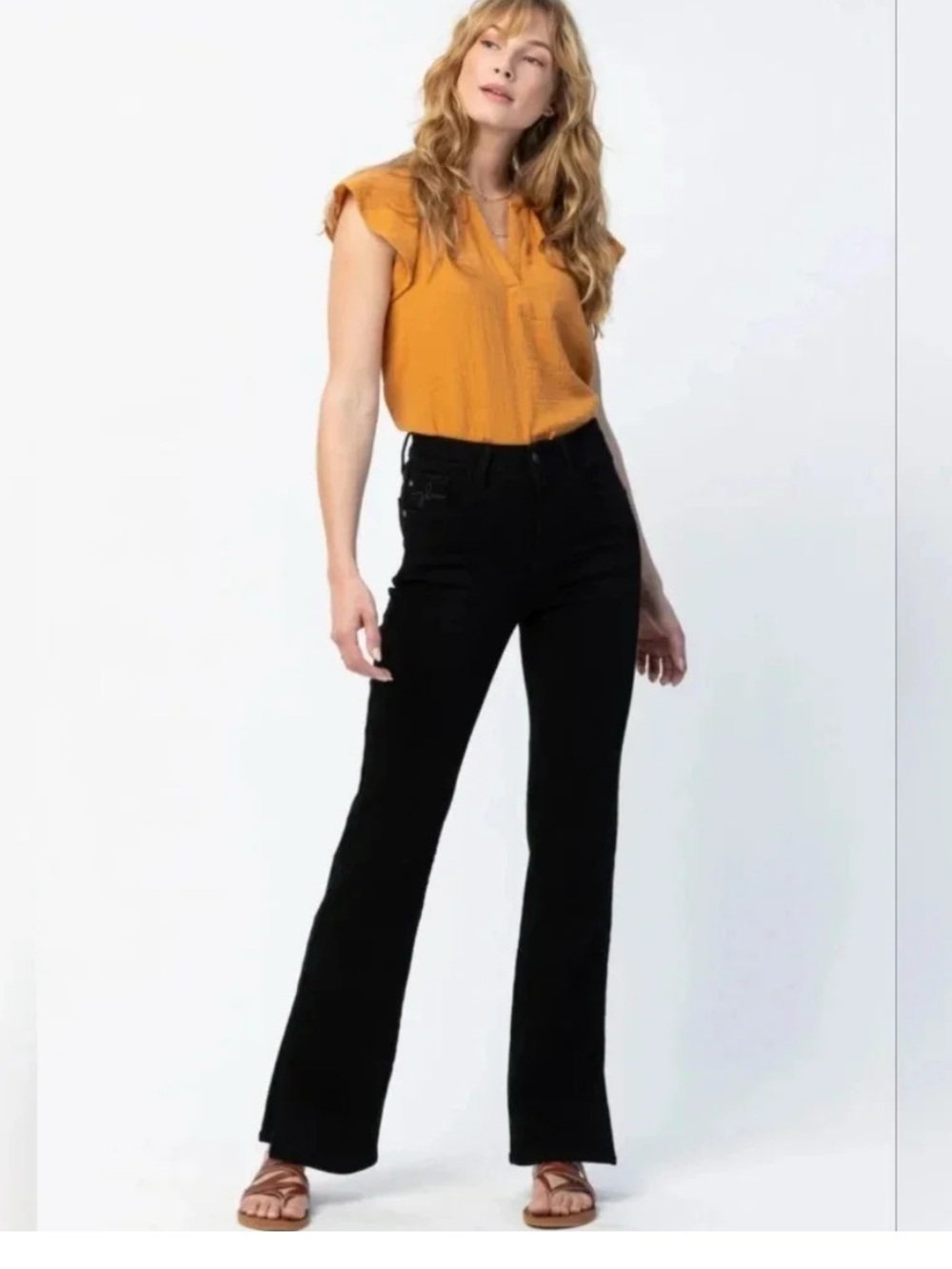 Judy Blue Straight Leg Black Jeans Size 5/27.